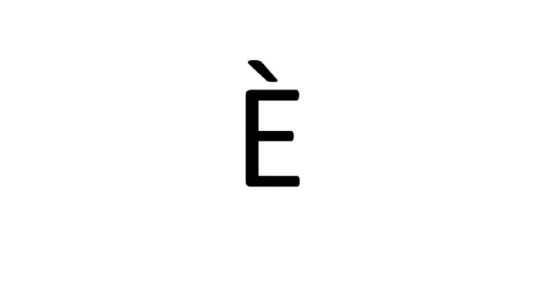 Comment faire E majuscule accent grave (È) avec le clavier