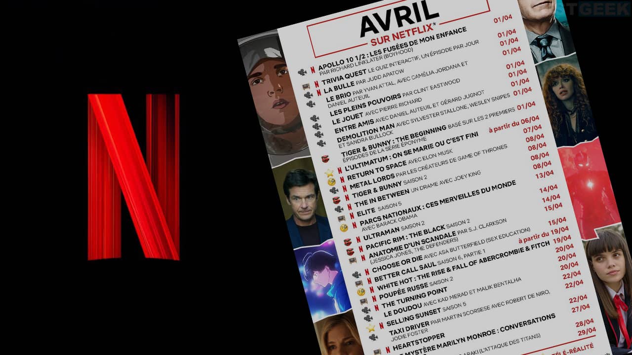 Quelles séries Netflix font leur apparition ce mois d’avril ?