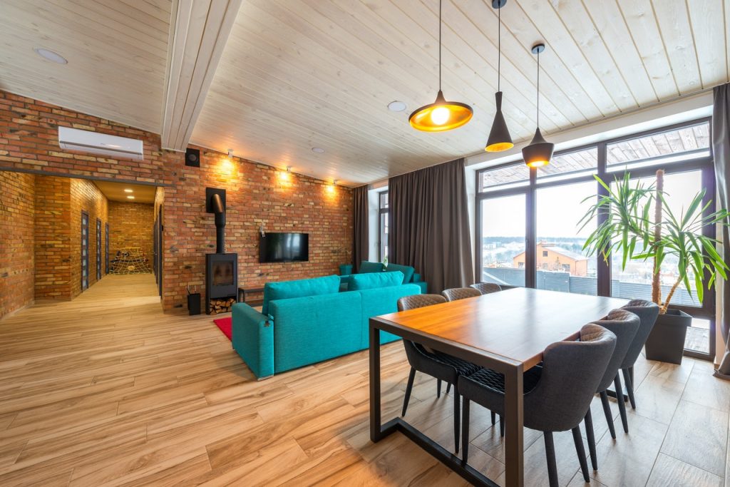 parquet flottant salon 