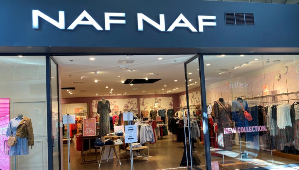 veste métallisée Naf Naf