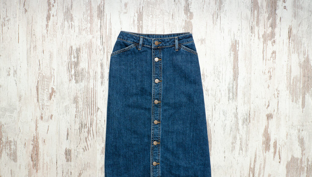 jupe longue en jean