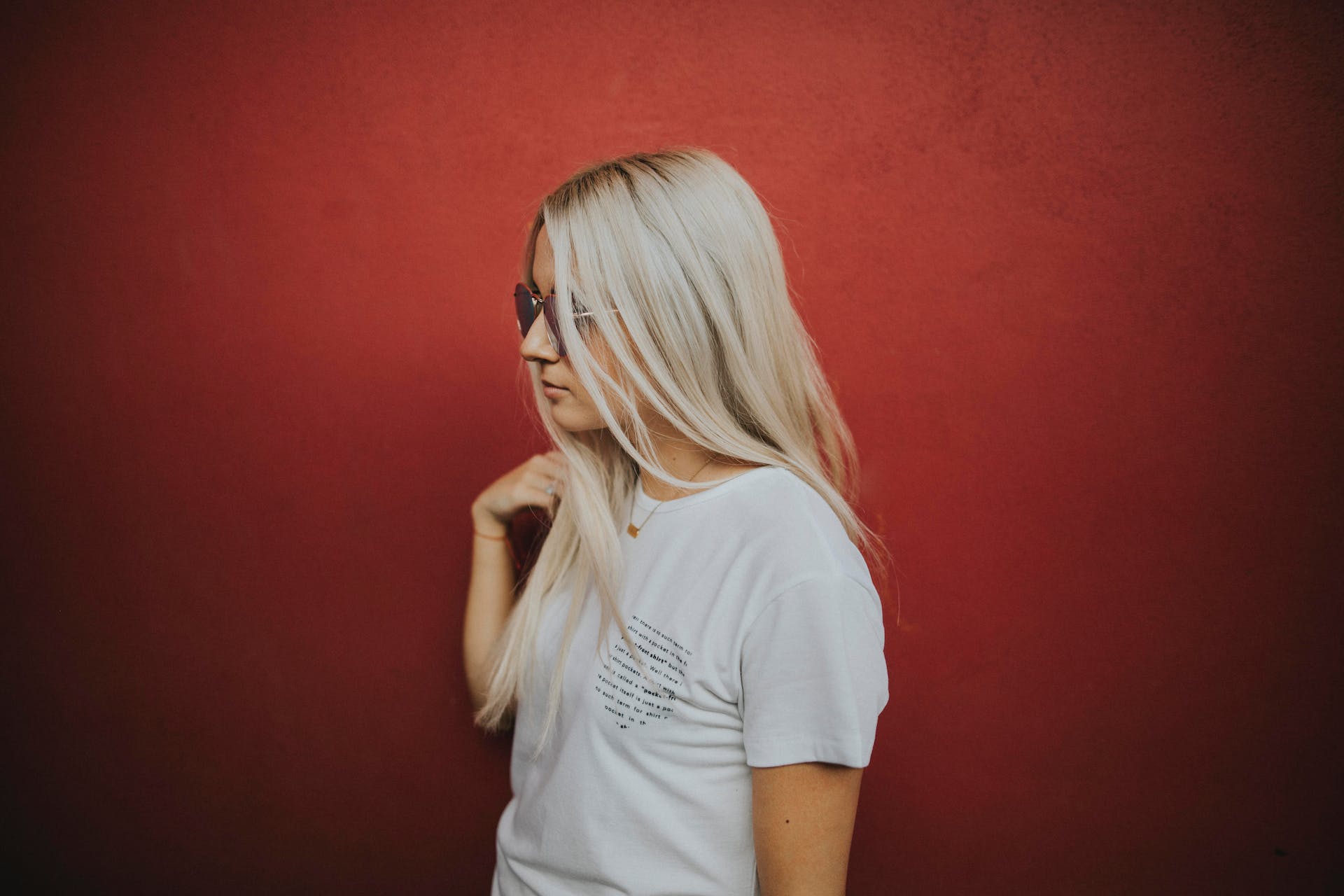 cheveux teintés