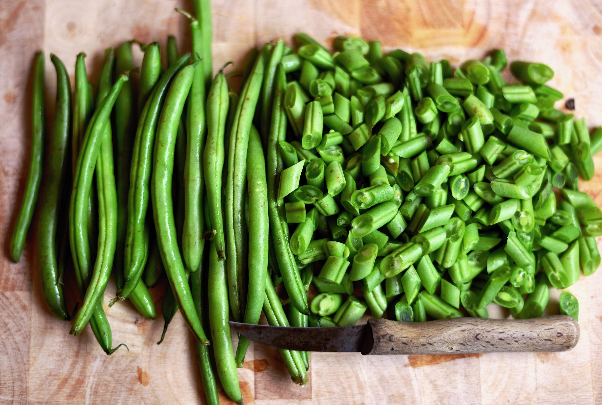congeler des haricots verts